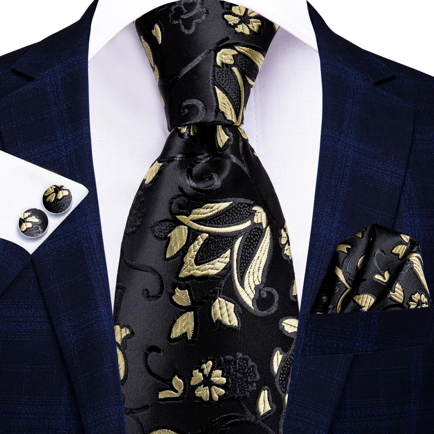 Regal Stripes Men’s Tie Set