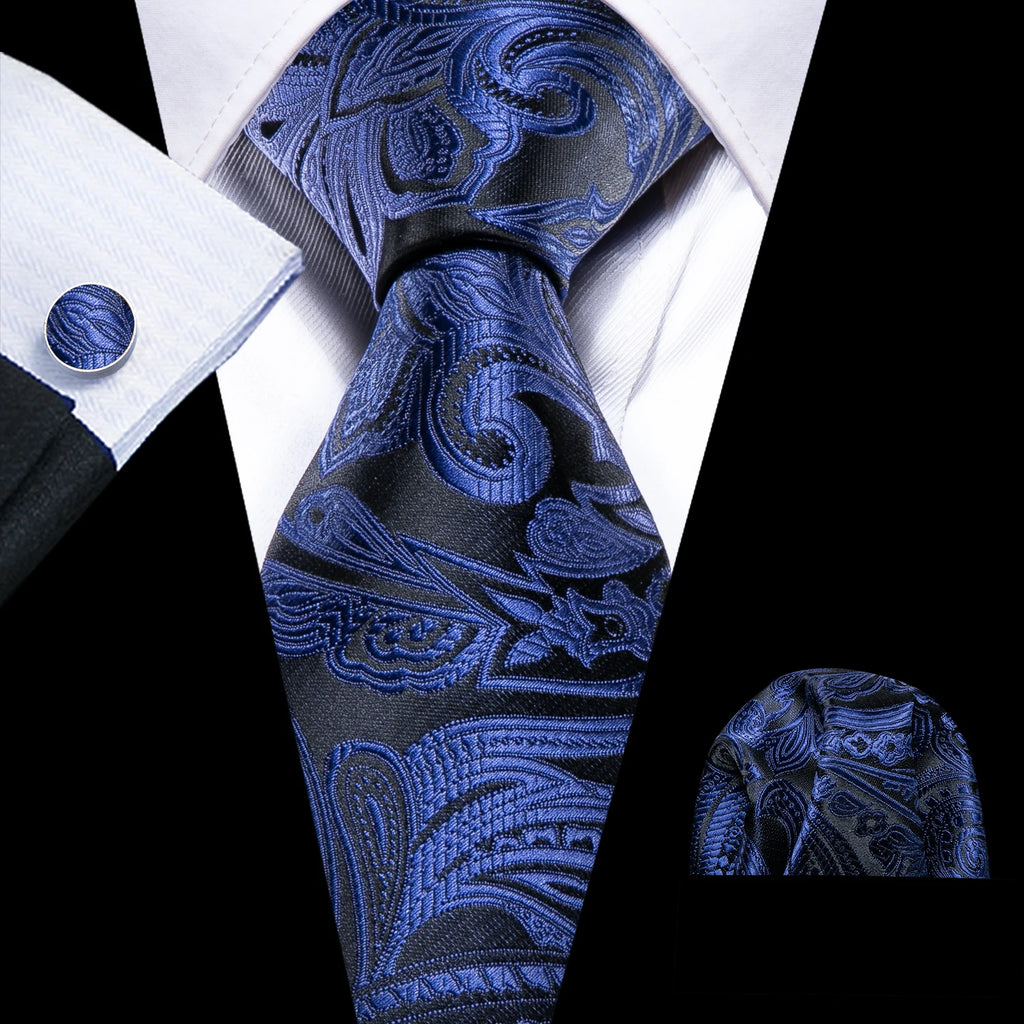 The Blue Spectrum Silk Tie Set