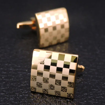 High-Quality Square Copper Cufflinks – Luxury Business & Formal Shirt Accessories for Men
