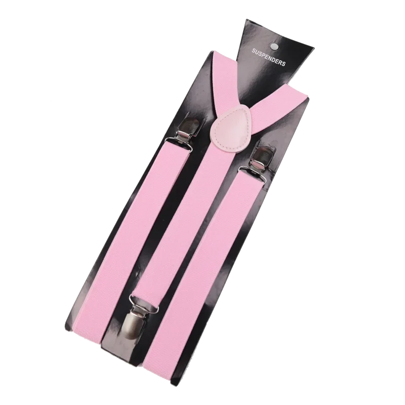 Elegant Elastic Y-Back Suspenders – Adjustable Unisex Braces in 26 Colors