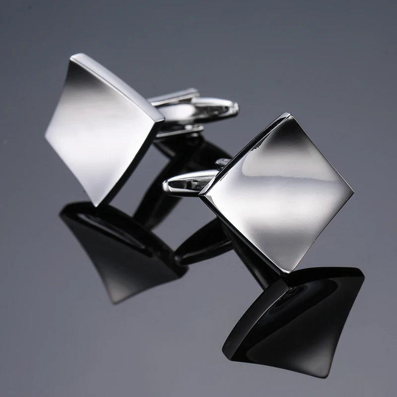 Luxury Square Laser-Engraved Cufflinks
