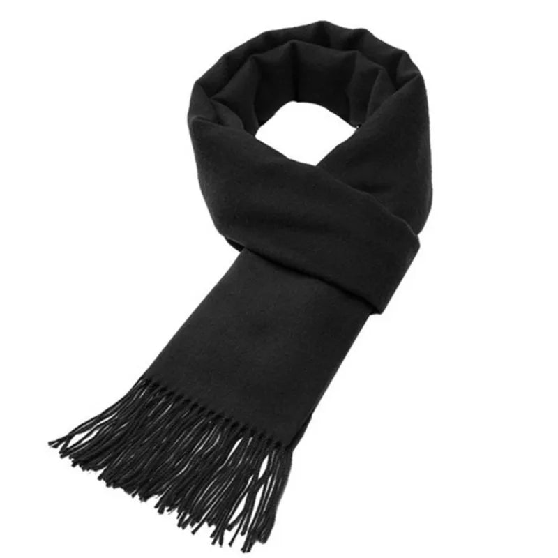 CozyWeave™ Imitation Cashmere Scarf – Winter Tassel Shawl & Soft Warm Wrap 