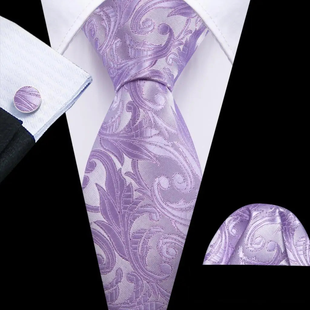 The Pink Coral Silk Tie Set