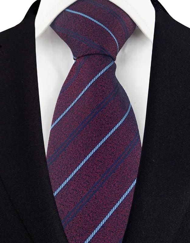VelvetLine™ Classic Dark Red Paisley Tie (8CM)