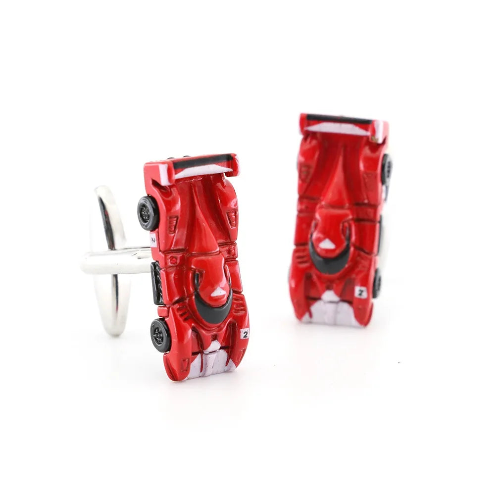 Classic Engine Motif Brass Cufflinks