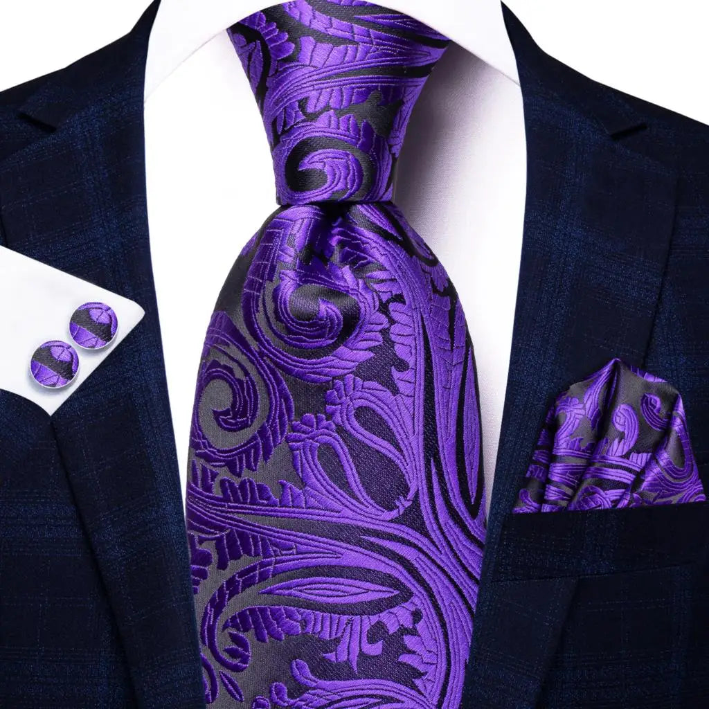 Crimson & Purple Paisley