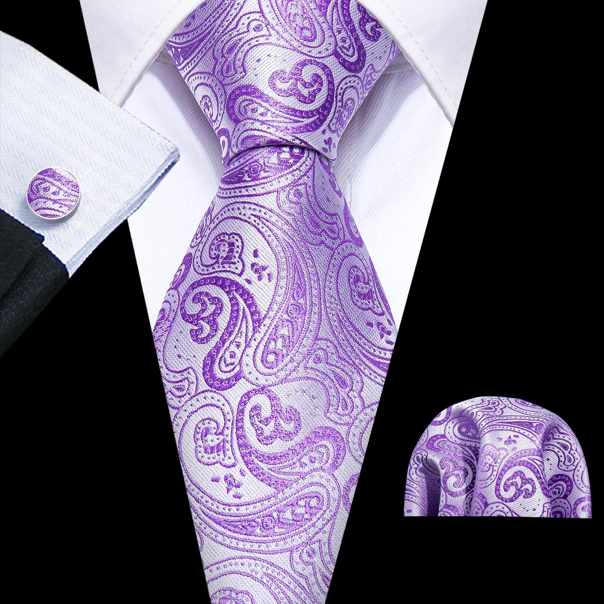 Violet Heritage Tie & Accessories Set