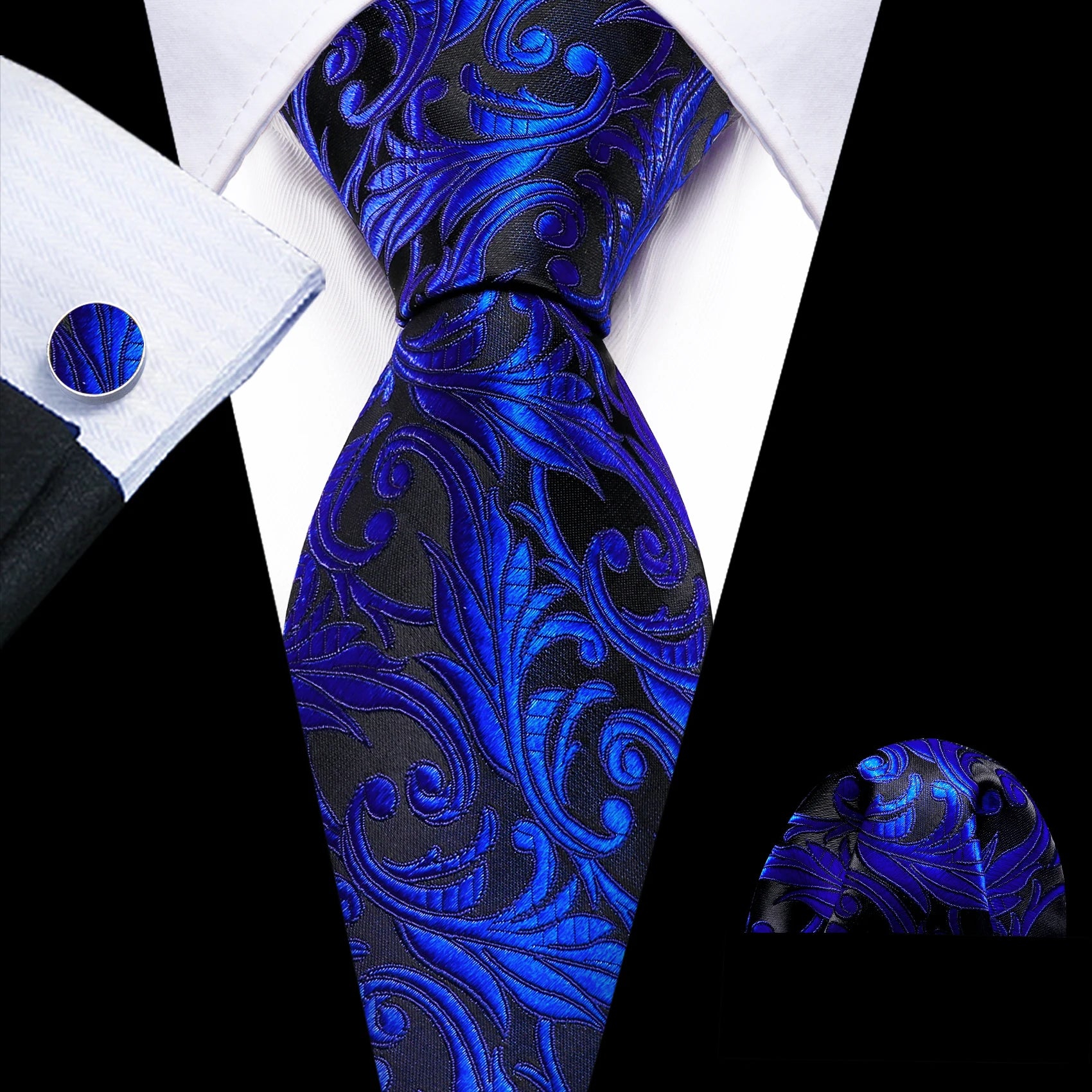 The Blue Spectrum Silk Tie Set