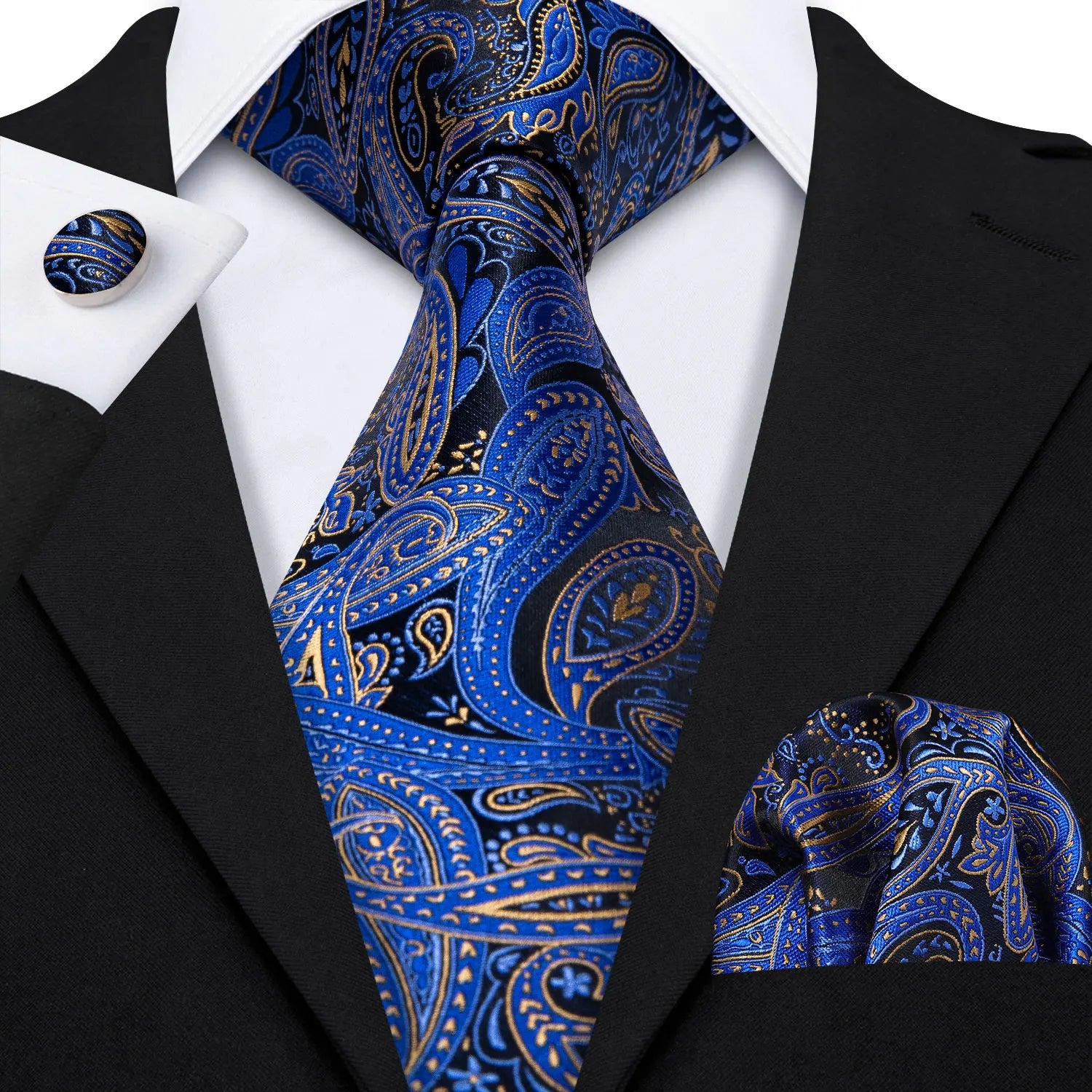 The Blue Spectrum Silk Tie Set
