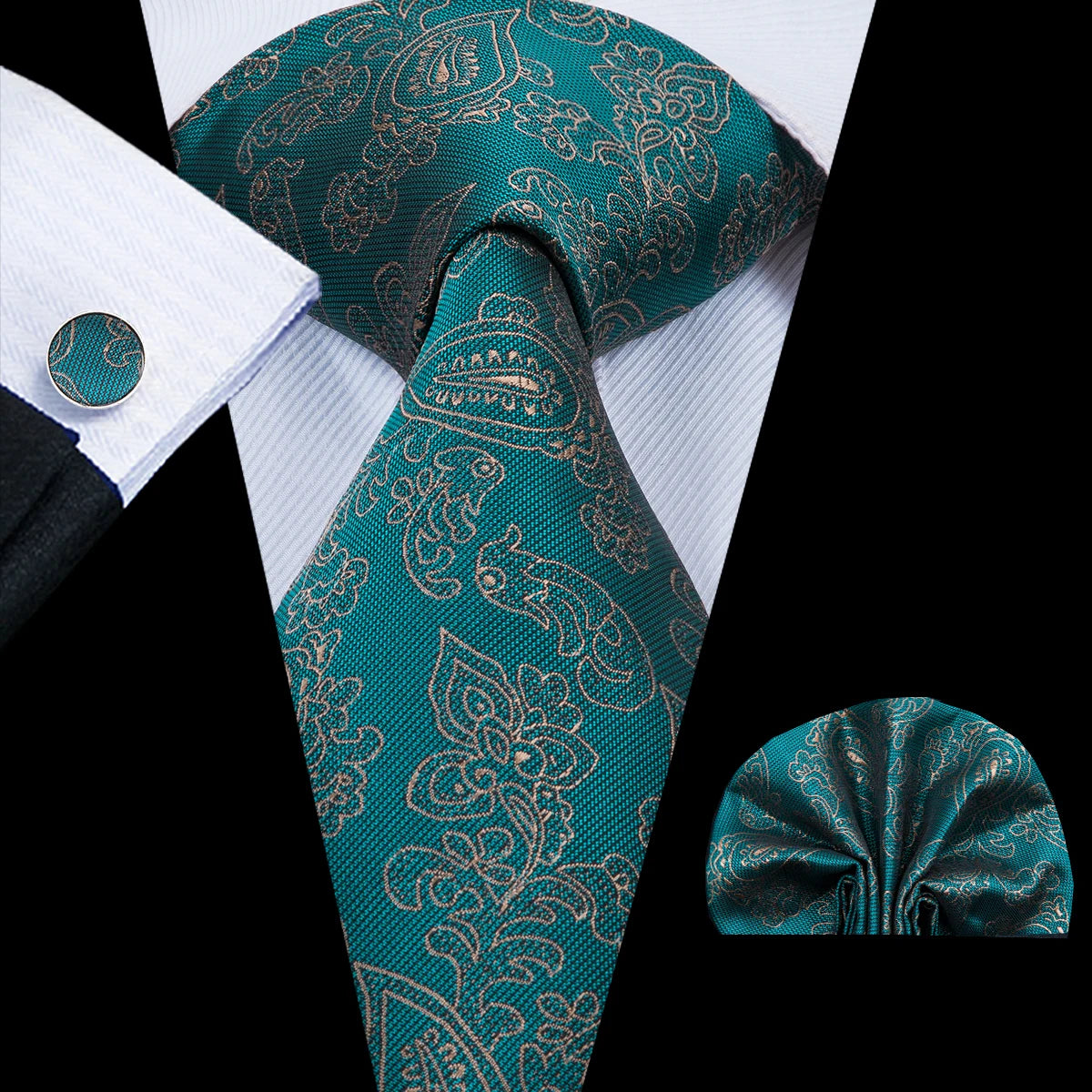 Teal Horizon Striped & Dot