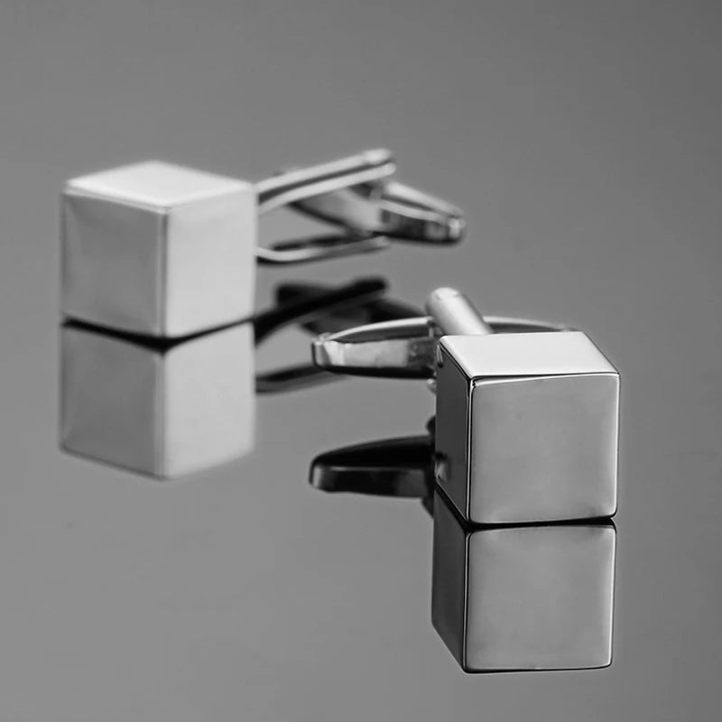 Luxury Square Laser-Engraved Cufflinks