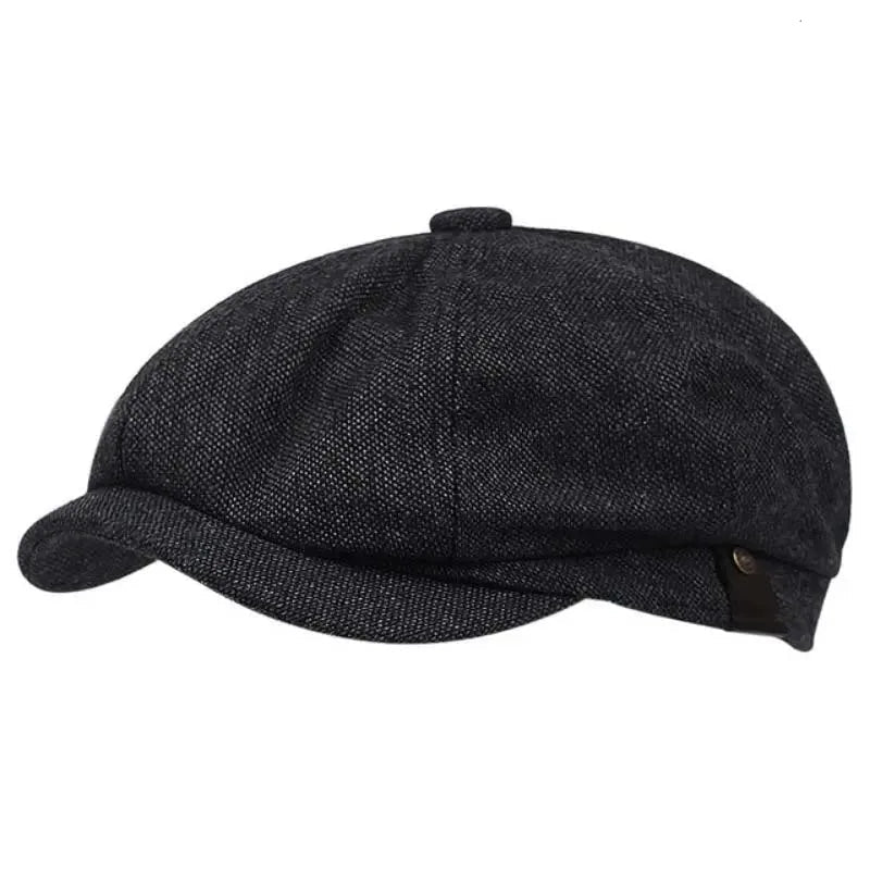 BristolCap™ Retro Peaky Blinders Beret – Classic Octagonal Newsboy Hat for Men