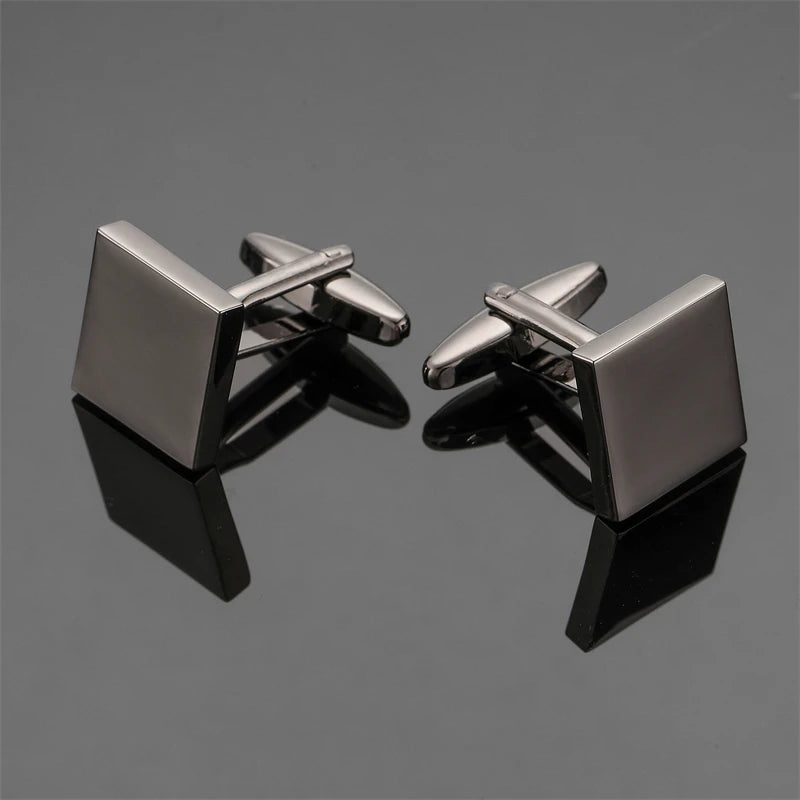 Luxury Square Laser-Engraved Cufflinks