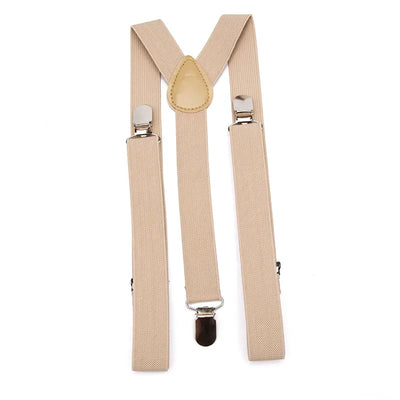 Elegant Elastic Y-Back Suspenders – Adjustable Unisex Braces in 26 Colors