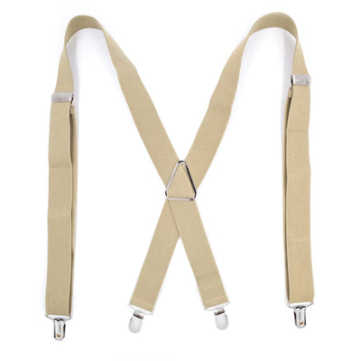 Classic X-Back Suspenders – Adjustable 4-Clip Braces for Men