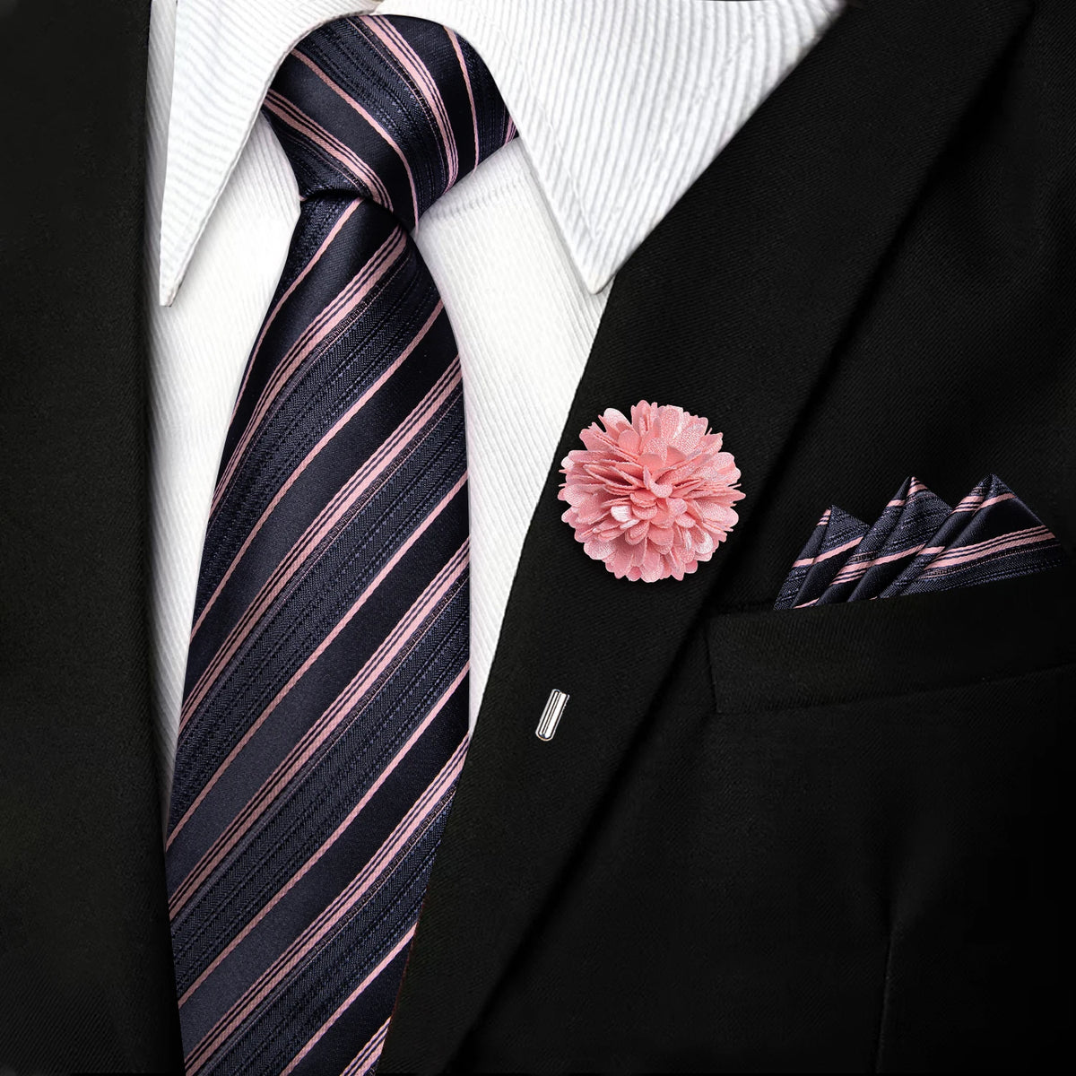 The Regent Stripe Tie Set