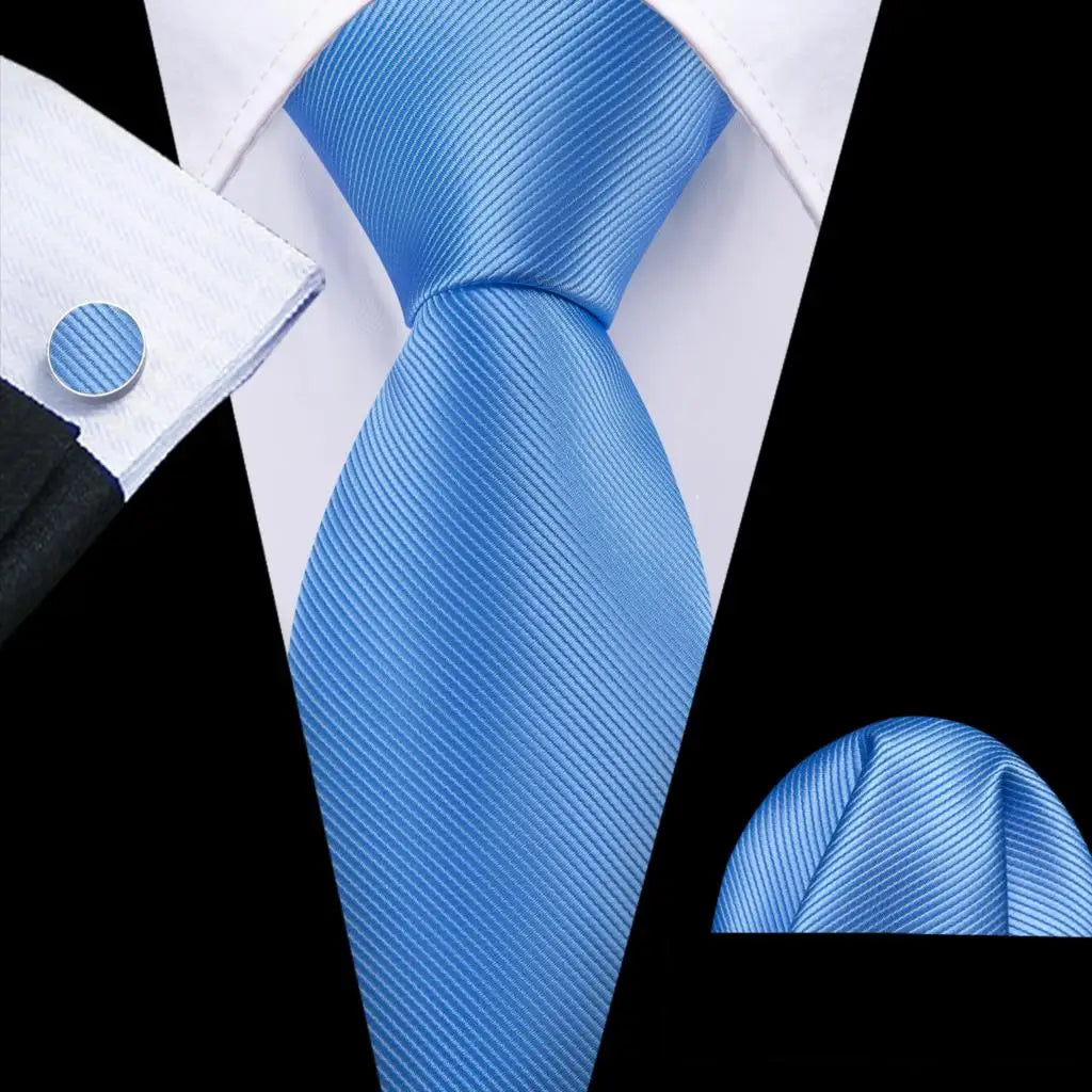 The Blue Spectrum Silk Tie Set