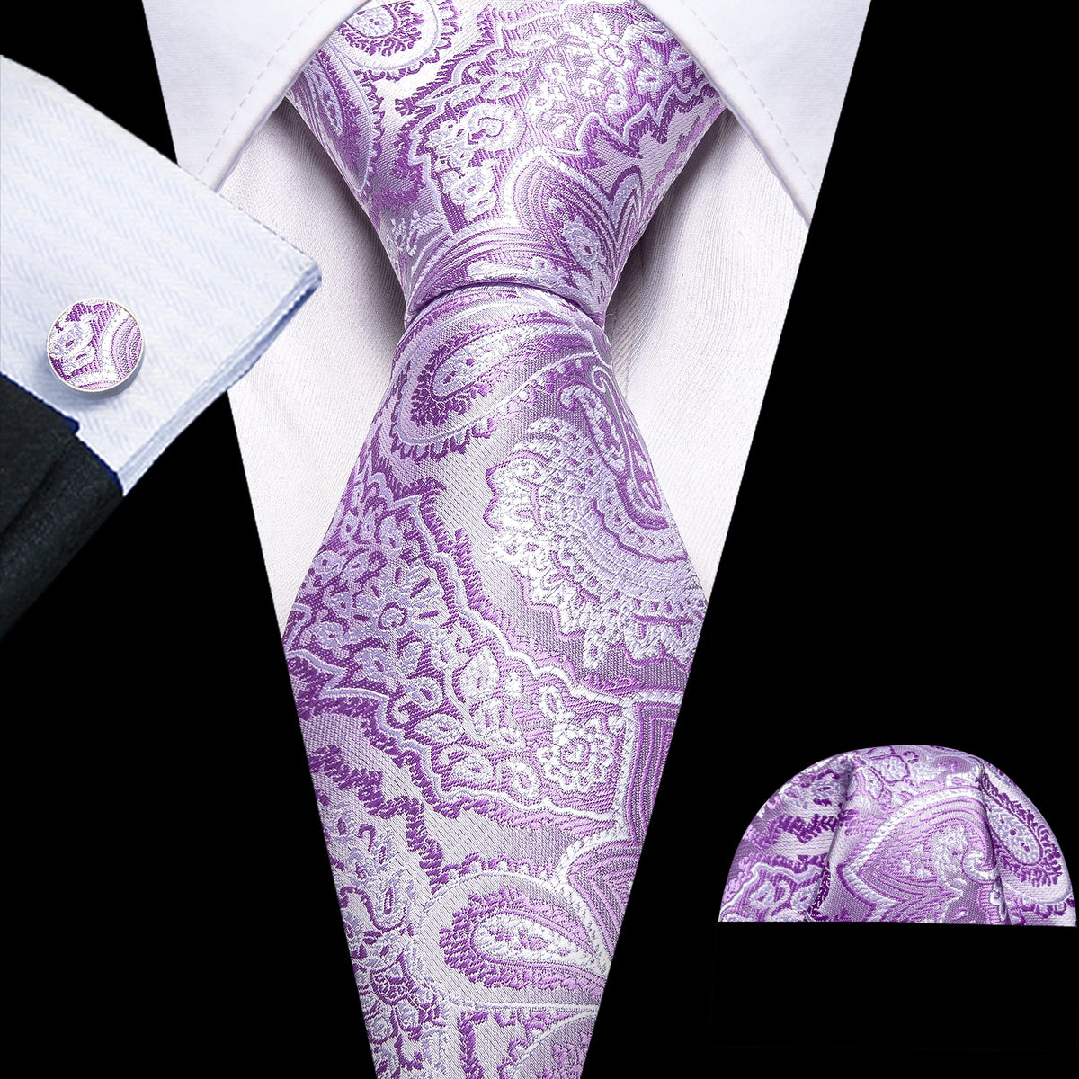 Violet Heritage Tie & Accessories Set