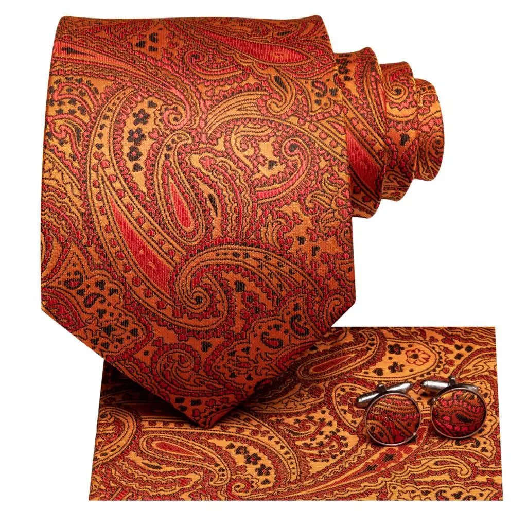 Burnt Orange Paisley
