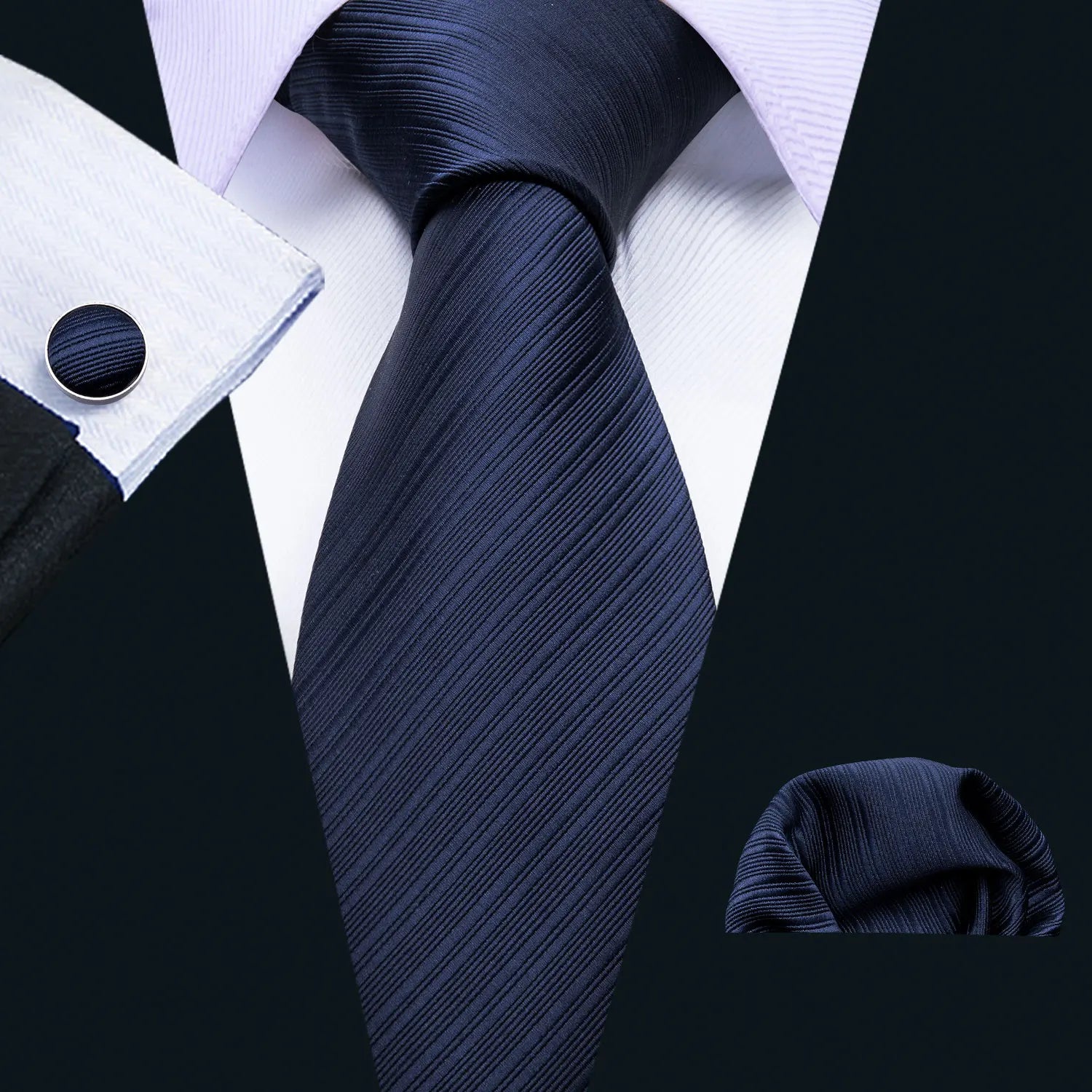 The Blue Spectrum Silk Tie Set