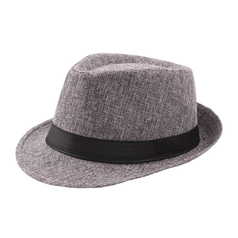 Trendy Wide Brim Straw Fedora Hat