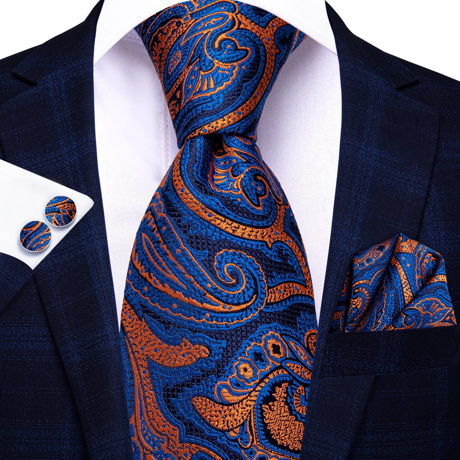 Regal Stripes Men’s Tie Set