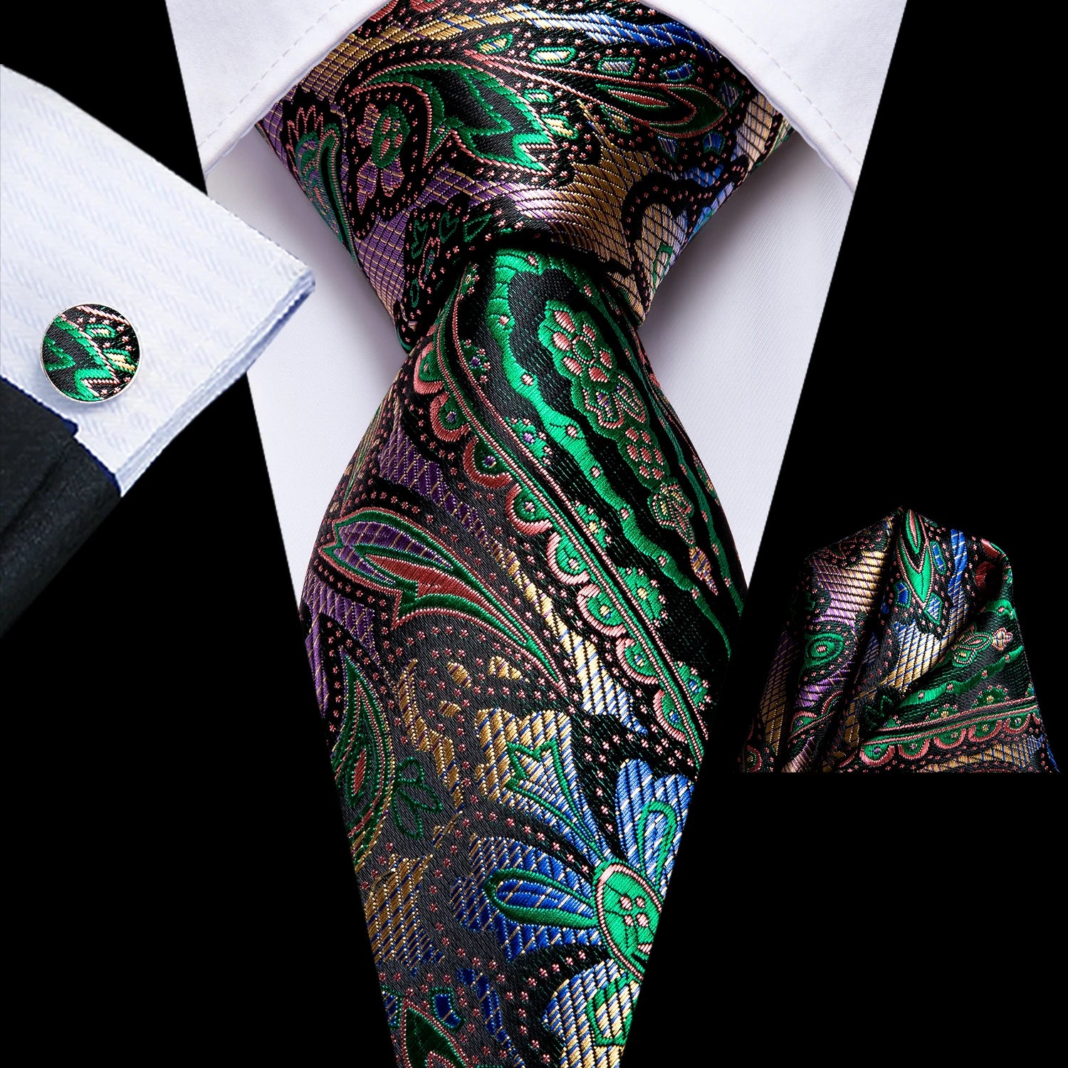 Peacock Blue Paisley