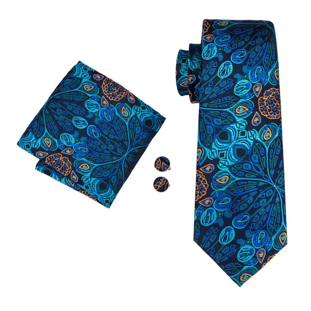 Peacock Blue Paisley