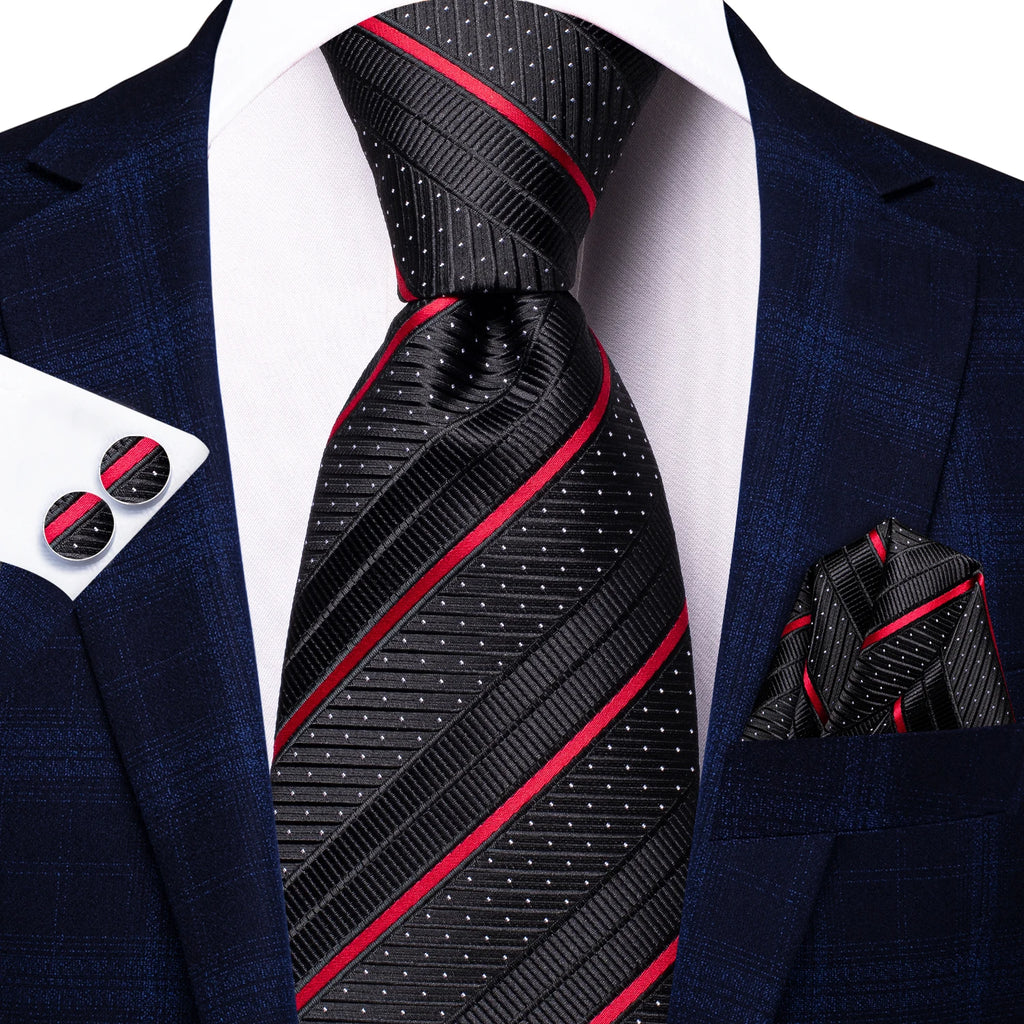 Burgundy Monarch™ Silk Tie Set