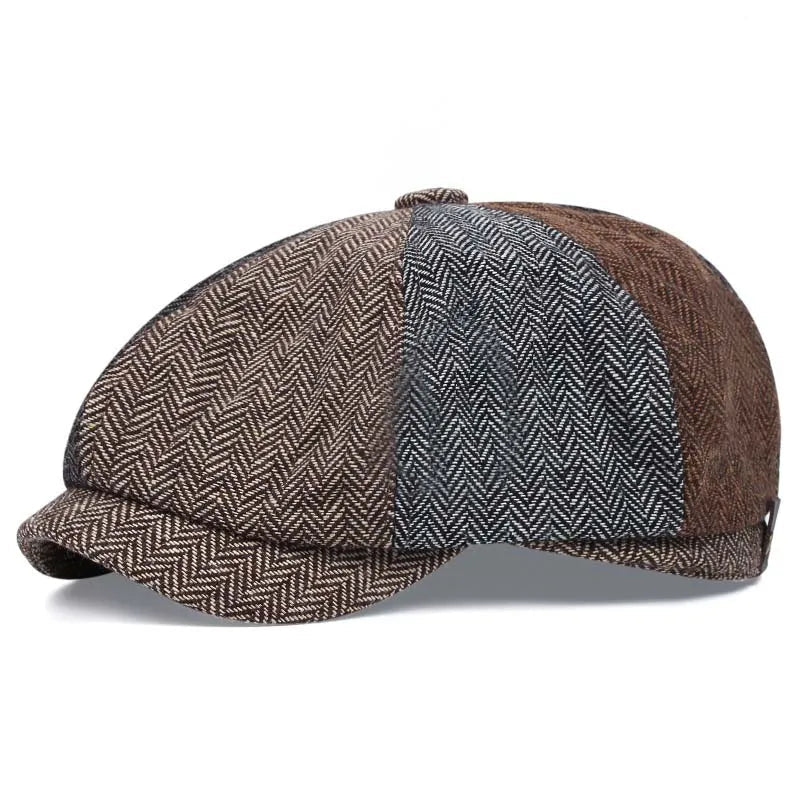 BristolCap™ Retro Peaky Blinders Beret – Classic Octagonal Newsboy Hat for Men