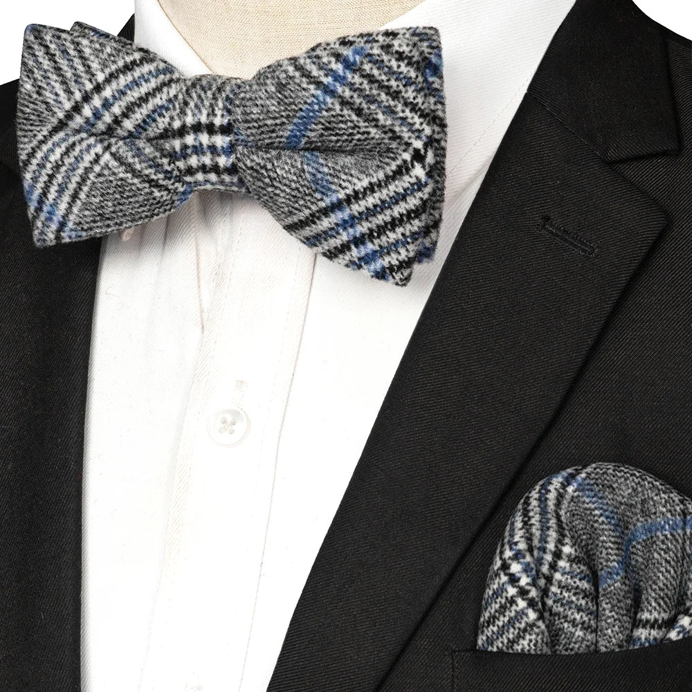 NordBow™ Cashmere Bow Tie & Handkerchief Set