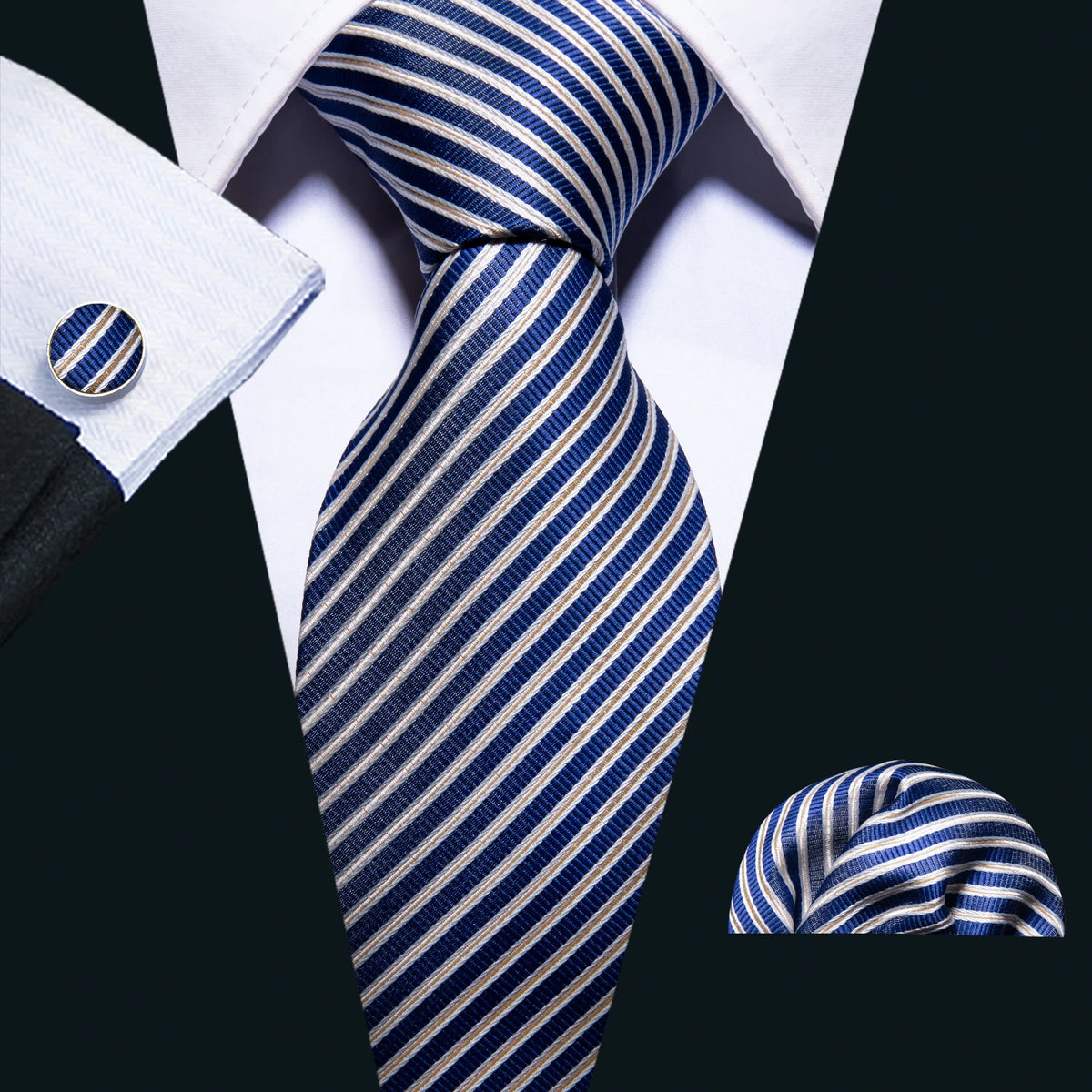 Blue Meridian Tie & Accessories Set