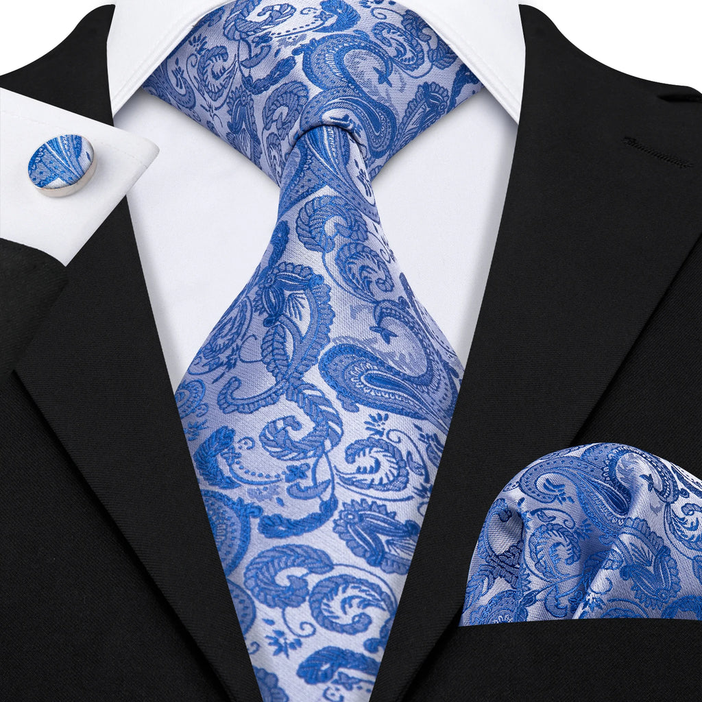 The Blue Spectrum Silk Tie Set