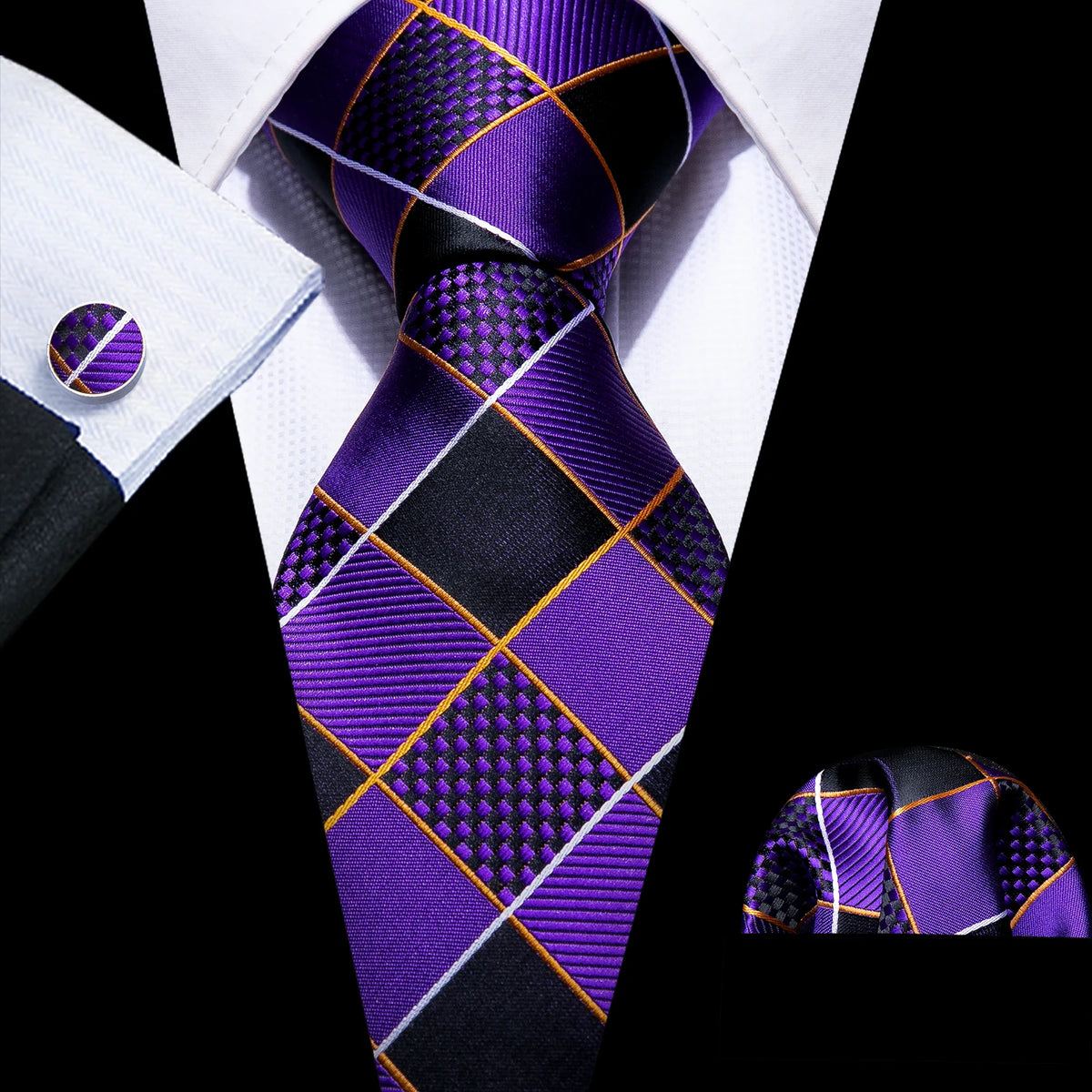 The Checkmate Plaid Tie Set