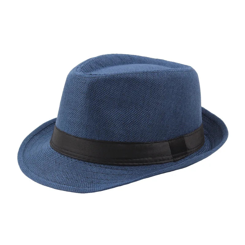 Trendy Wide Brim Straw Fedora Hat