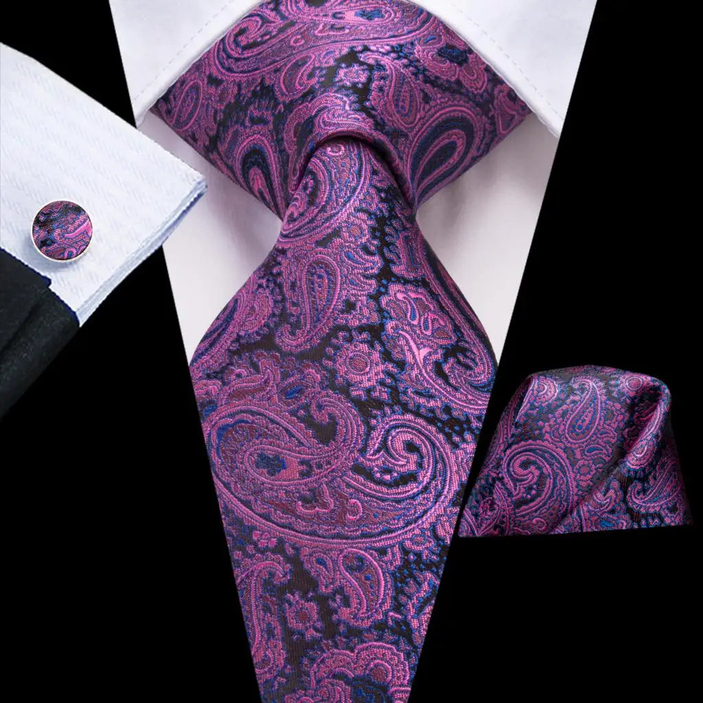 Crimson & Purple Paisley