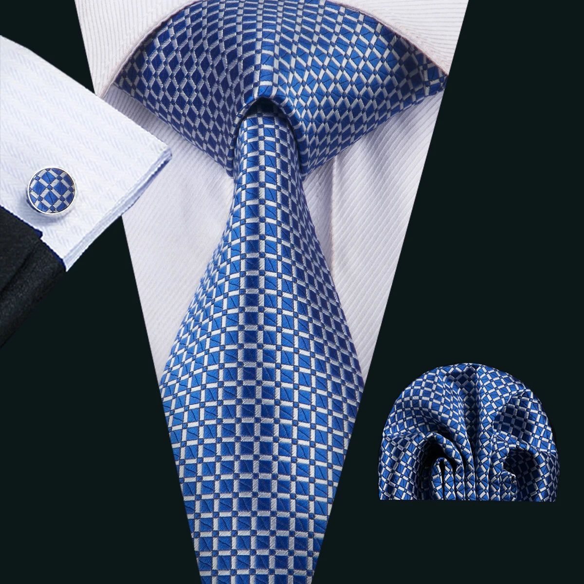 Blue Meridian Tie & Accessories Set