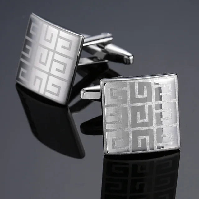 High-Quality Square Copper Cufflinks – Luxury Business & Formal Shirt Accessories for Men