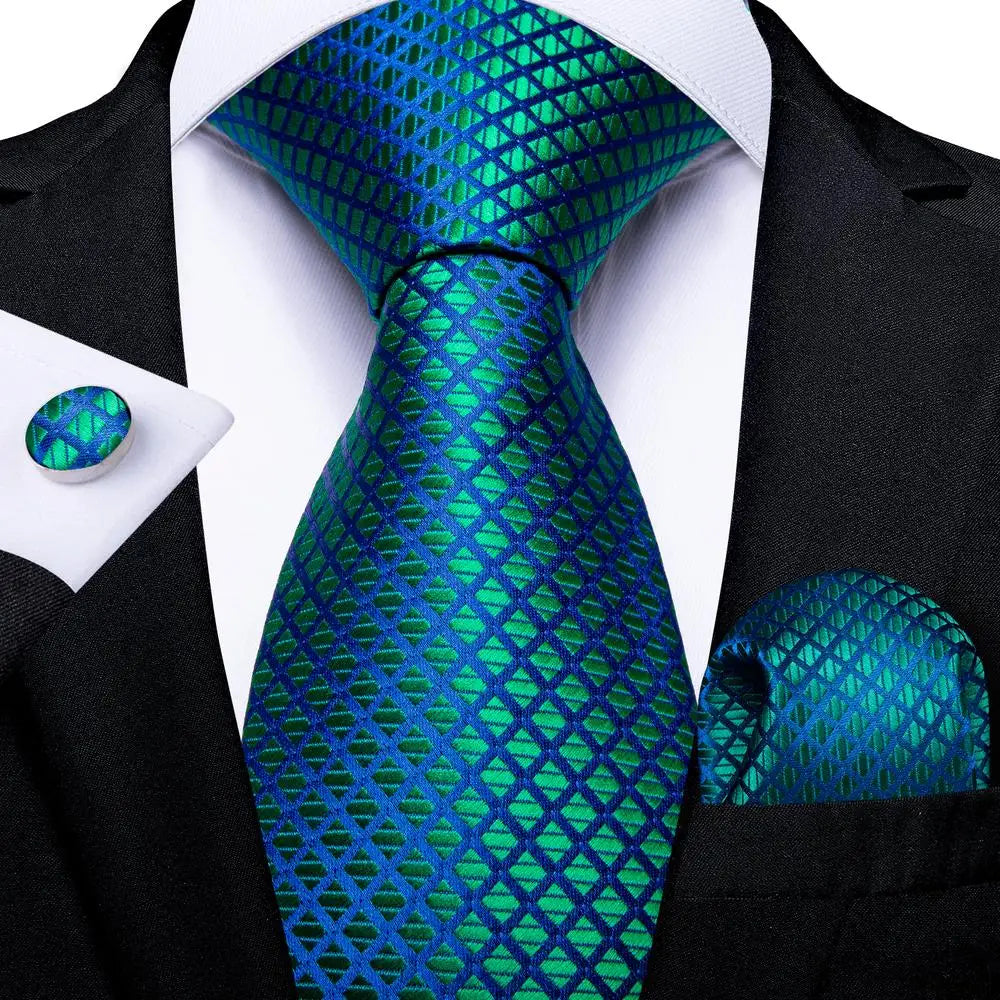 Teal Horizon Striped & Dot