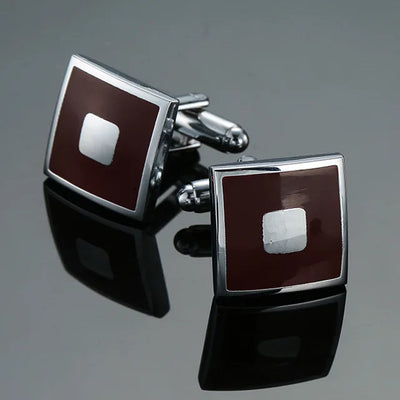 High-Quality Square Copper Cufflinks – Luxury Business & Formal Shirt Accessories for Men