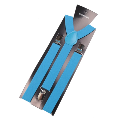 Elegant Elastic Y-Back Suspenders – Adjustable Unisex Braces in 26 Colors