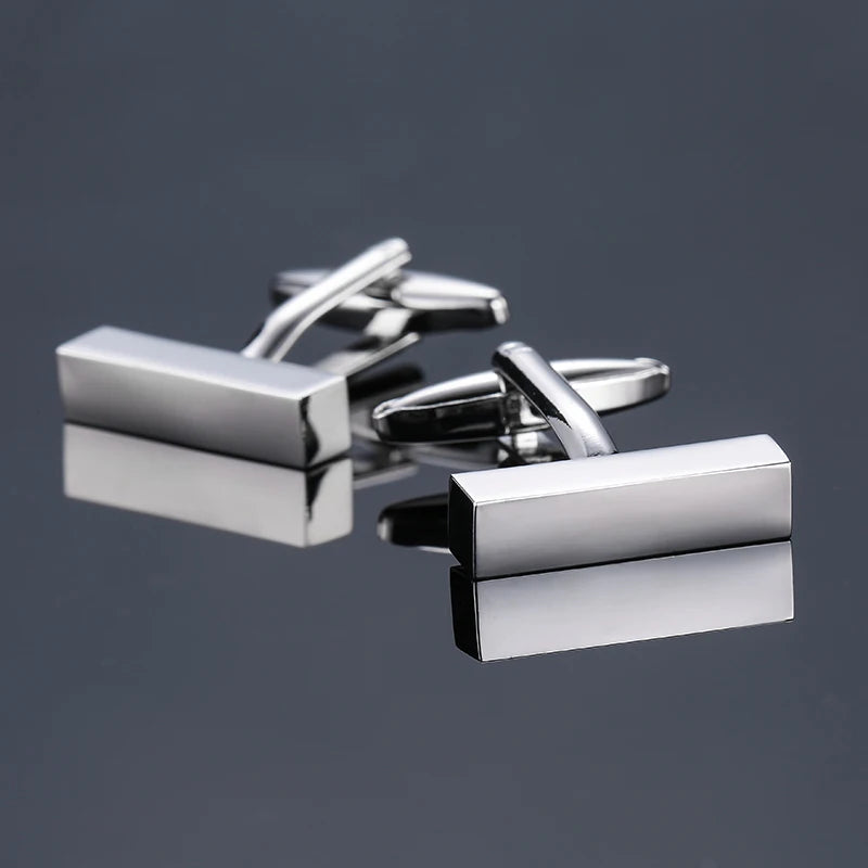 Luxury Square Laser-Engraved Cufflinks