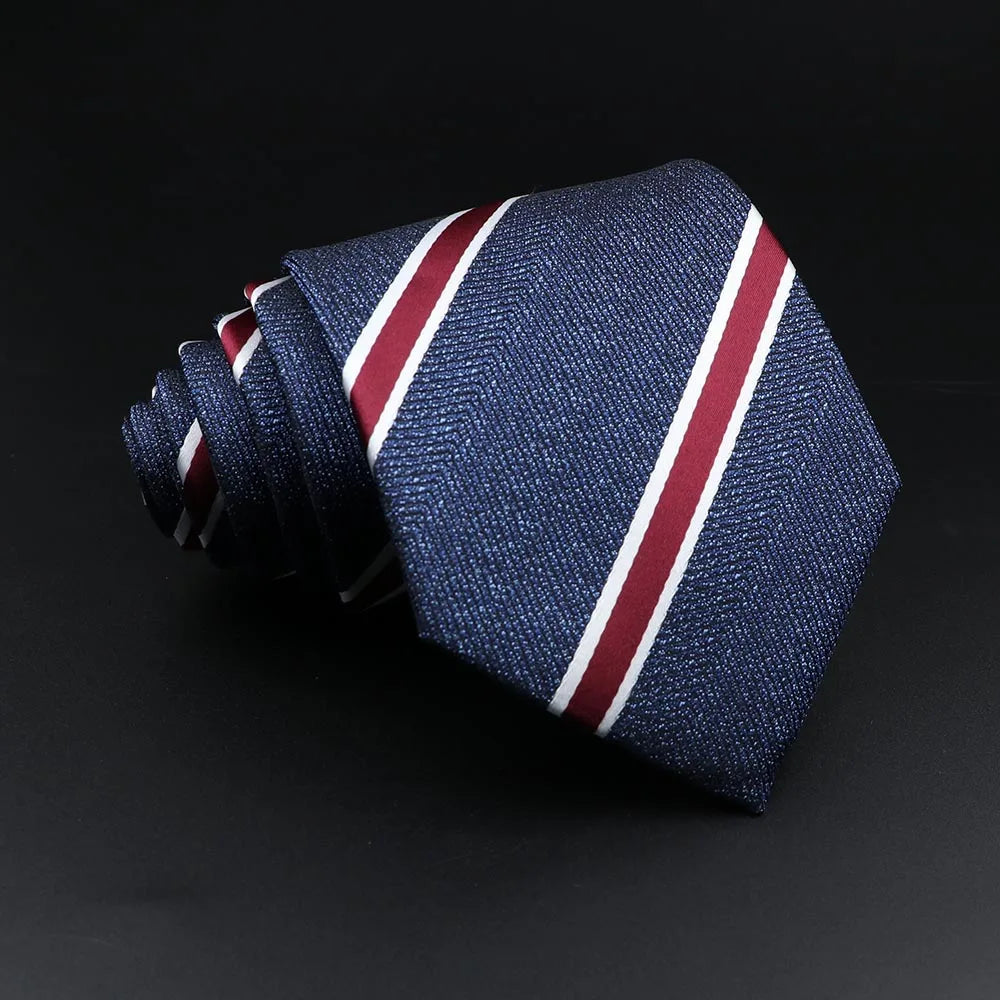 The Regent Striped Jacquard Tie