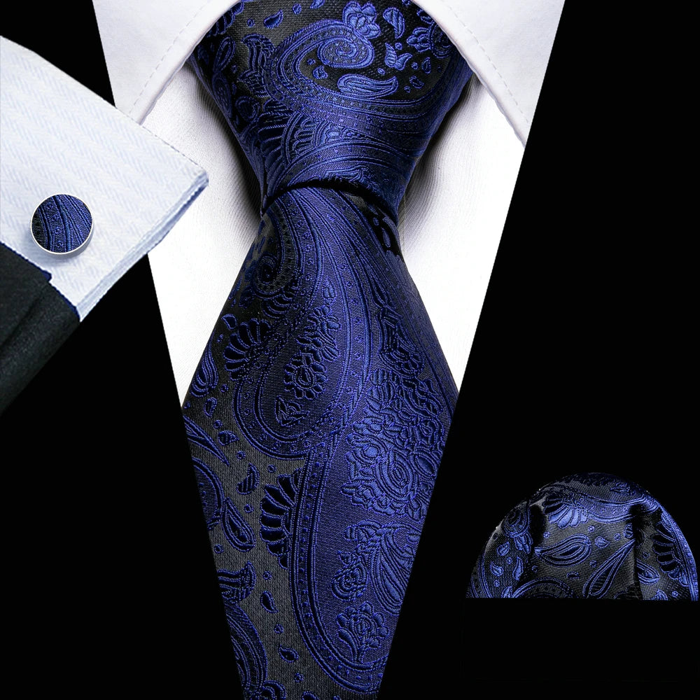 The Blue Spectrum Silk Tie Set