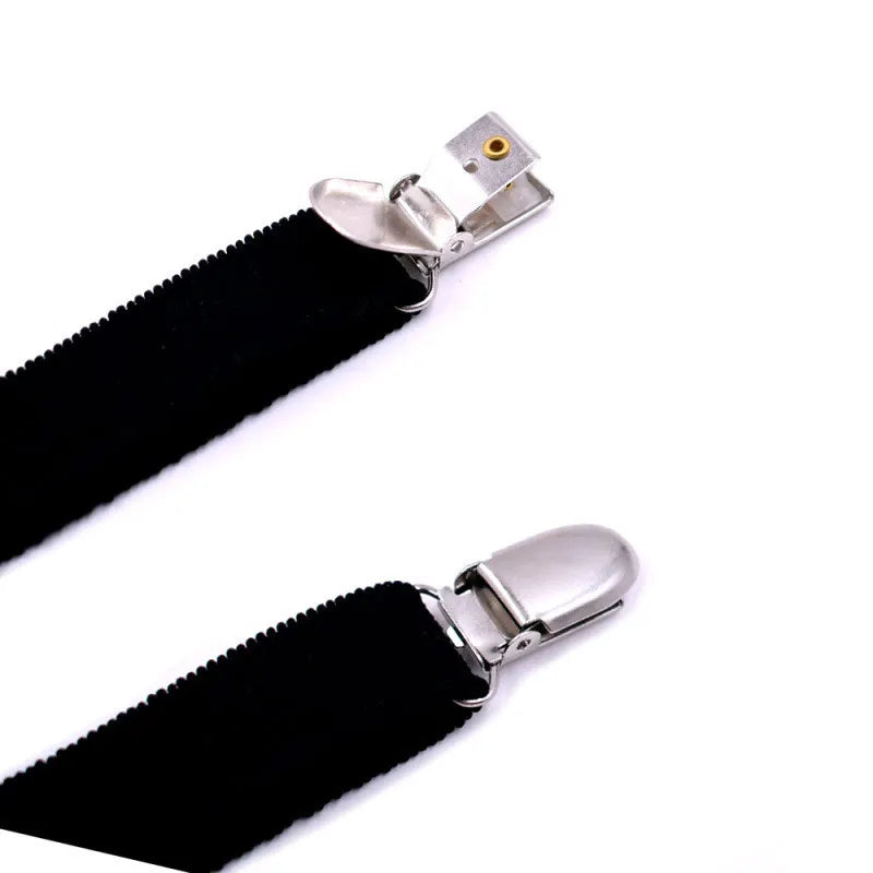 Men’s Adjustable Y-Shape Shirt Stays – Non-Slip Elastic Garter Suspenders for a Sharp, Tucked Look