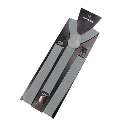 Elegant Elastic Y-Back Suspenders – Adjustable Unisex Braces in 26 Colors