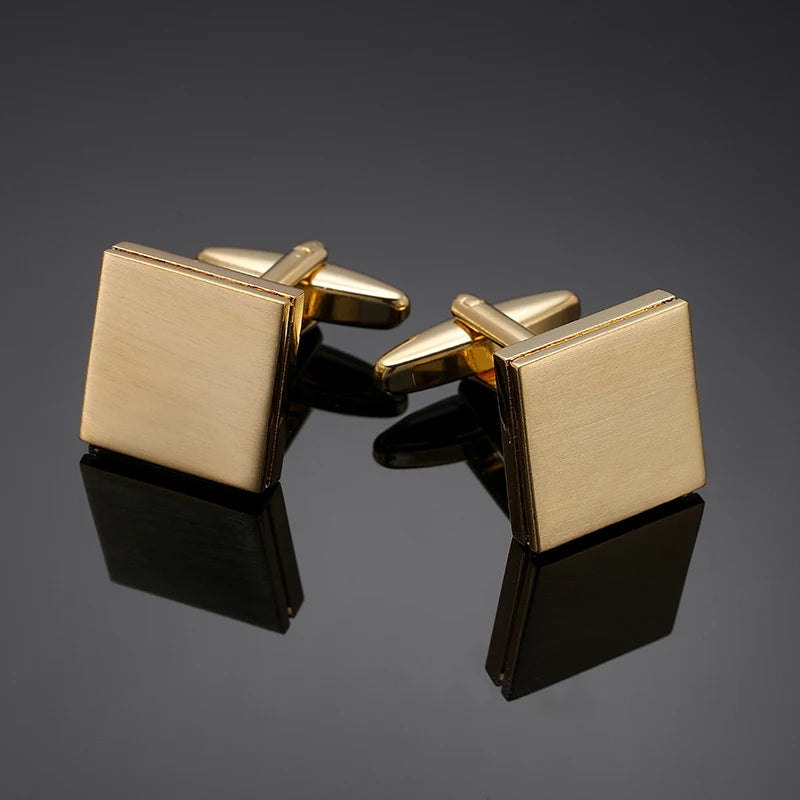 Luxury Square Laser-Engraved Cufflinks