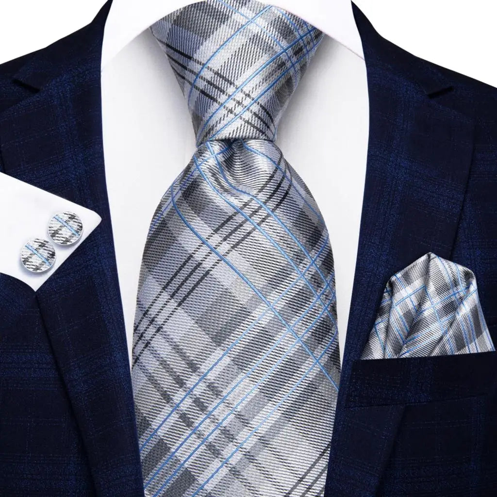 Blue Grey Plaid