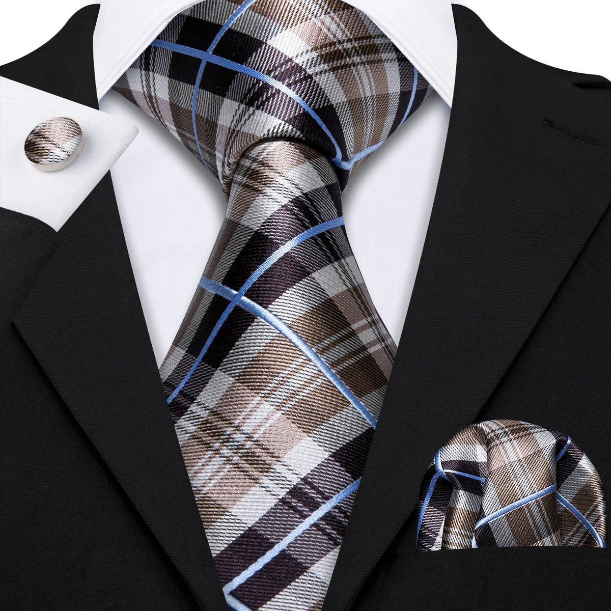 The Checkmate Plaid Tie Set