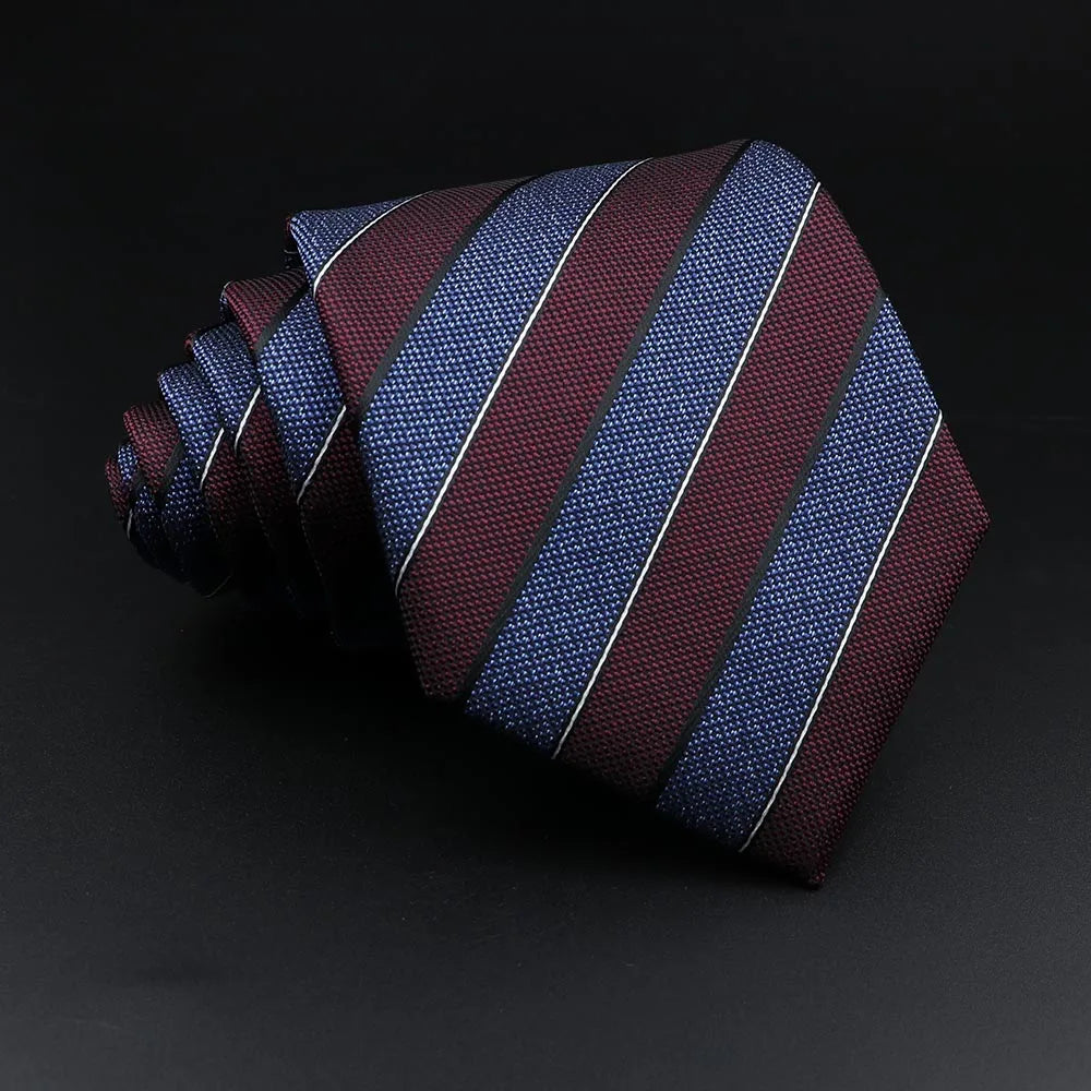 The Regent Striped Jacquard Tie